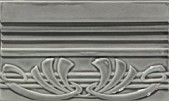 Бордюр Grazia Ceramiche Epoque Terminale Deco Grey Craquele 12x20 см